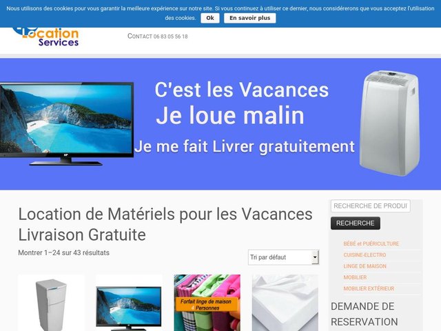 Création d’un site de Location de Matériels à Vias dans le 34 l’Hérault